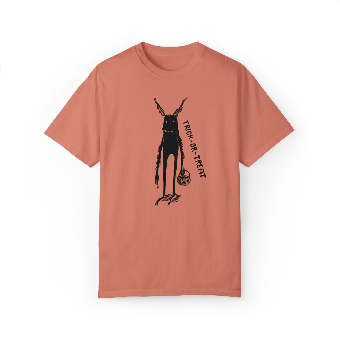 Creepy Monster Halloween T-Shirt - Comfort Colors Spooky Season T-shirt for Goblincore Aesthetic